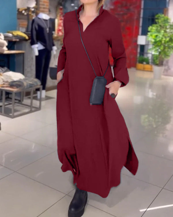 Como Usar Vestido Longo com Estampa e Decote em V